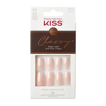 Thonj artificialë KISS Classy Nails Cozy Meets Cute, 28 copë