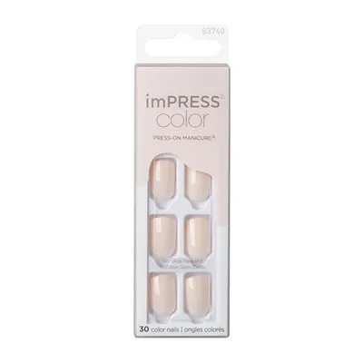Thonj artificial Kiss imPRESS Color Point Pink, 30 copë - 1