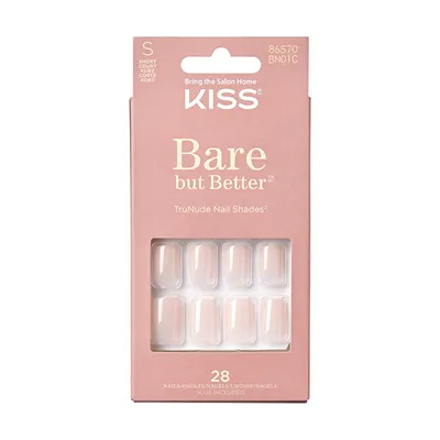 Thonj artificialë KISS Bare-But-Better Nails Nudies Gel Nails, 28 copë - 1