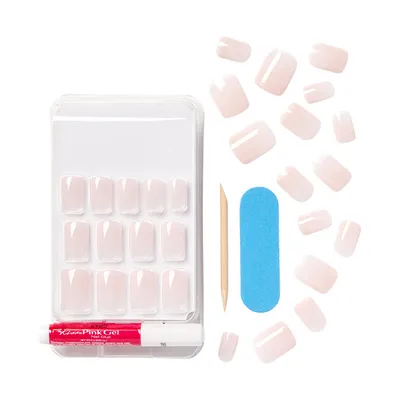 Thonj artificialë KISS Bare-But-Better Nails Nudies Gel Nails, 28 copë - 3