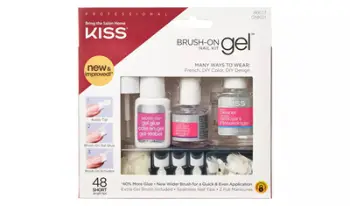 Set manikyri për thonj me xhel Kiss Brush-On Gel Nail