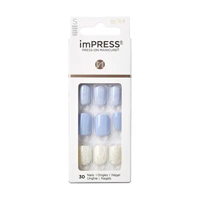 Thonj artificial Kiss imPRESS Lavender Whisper, 30 copë - 1