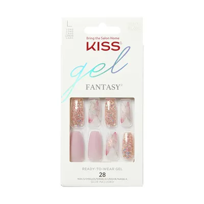 Thonj artificialë KISS Glam Fantasy Nails Dreams, 28 copë - 1