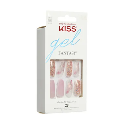 Thonj artificialë KISS Glam Fantasy Nails Dreams, 28 copë - 2