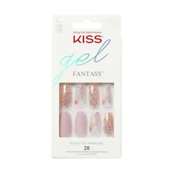 Thonj artificialë KISS Glam Fantasy Nails Dreams, 28 copë