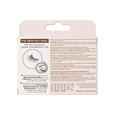 Qerpikë artificialë KISS The Natural Half Lash False Eyelashes - 2