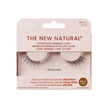 Qerpikë artificialë KISS The Natural Half Lash False Eyelashes
