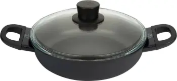 Tenxhere me kapak Ballarini, 28 cm, e zezë