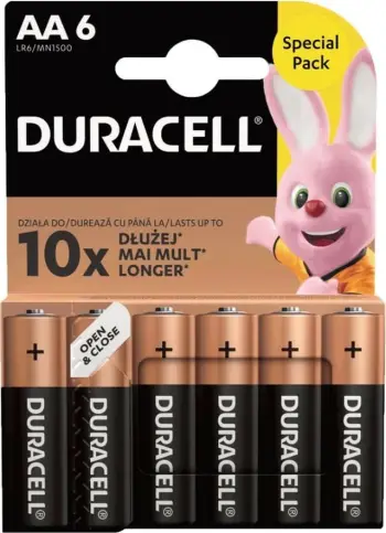 Bateria Duracell AA / R6, 6 copë, 1.5V