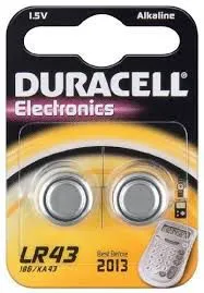 Bateri Duracell Electronics LR43, 73mAh, 1.5V, 2 copë - 1