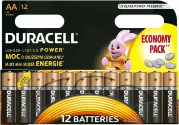 Bateria Duracell Basic, AA / R6, 1500mAh, 12 copë.