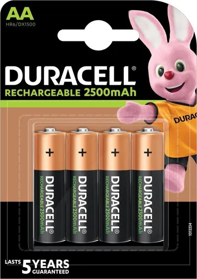 Bateri Duracell, AA / R6, 2500 mAh, 4 copë - 1
