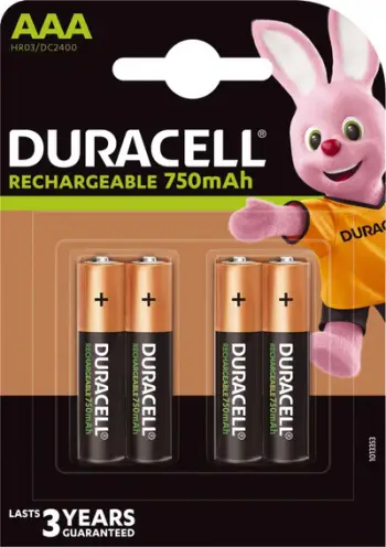 Bateri Duracell AAA / R03 750mAh, 4 copë