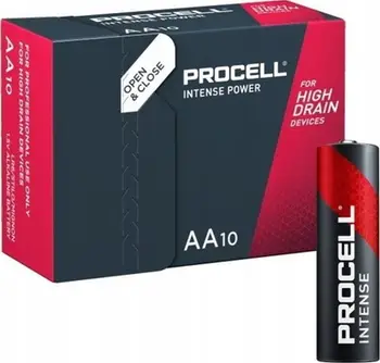 Bateri alkaline Duracell Procell Intense Power AA LR6, 1.5V, paketim 10 copë