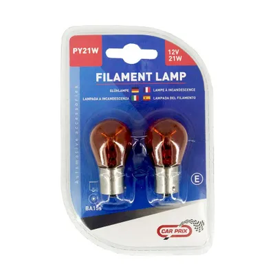 Lampa 12v21w Py21w Bau15s Portokall Blister - 1