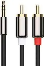 Kabllo Libox Jack 3.5 mm RCA (Cinch) (LB0093), x2 3m, argjendtë