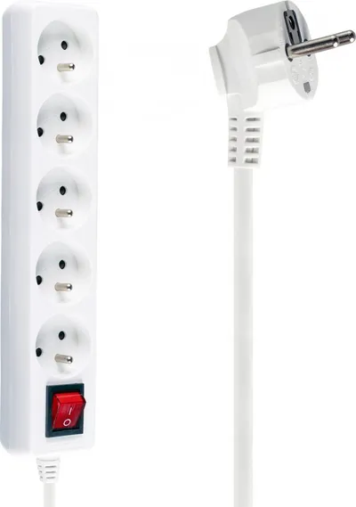 Kabllo vazhduese Libox (LB0085-5), 5 m, e bardhë - 1