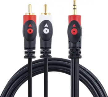 Kabllo Libox Jack 3.5 mm - RCA (Cinch) x2, 1.5m, e zezë