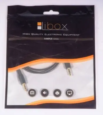 Kabllo lidhëse Jack 3.5mm - Jack 3.5mm, 1m, e zezë (LB0061)