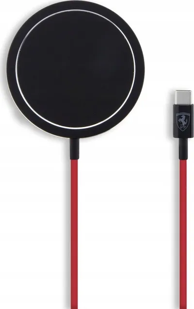 Karikues magnetik wireless Ferrari FECBMSMENK, 15W, MagSafe, i zi - 3