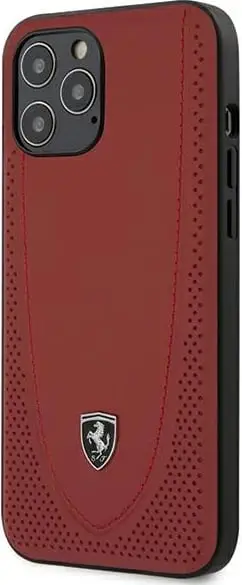 Mbështjellës Ferrari On Track Perforated për iPhone 12 Pro Max 6.7", Kuq