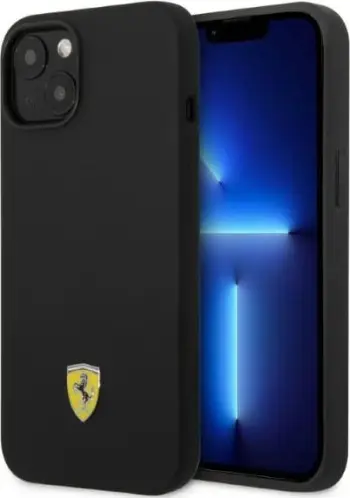 Mbështjellës Ferrari FEHMSIP14MBK për iPhone 14 Plus 6.7", silikon, MagSafe, zi