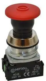 Buton sigurie Promet, 30 mm, IP66, 1Z 1R, i kuq