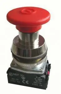 Buton për tabelë sinjalizuese Promet Control, 30mm, i kuq