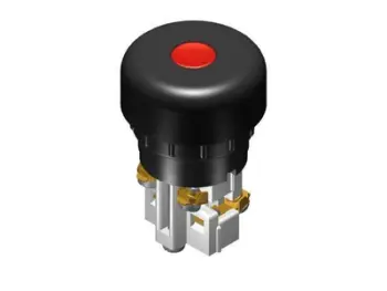 Buton kontrolli Promet, 1Z 1R, 38 mm, i zi / kuq