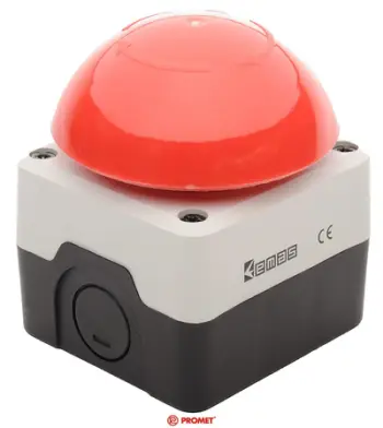 Buton sigurie Promet 1NC-P1C400-E72, i zi/hirtë