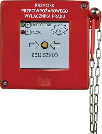 Buton alarmi zjarri Promet W0-PPWP-A M1/2K, 24V AC/DC, me LED, i kuq