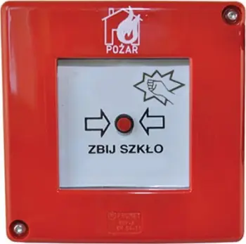 Detektor manual zjarri Promet ROP A W0 ROP A D0K XY, LED sinjalizues, montim muri, i kuq