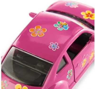 Lodër makinë Siku VW Beetle, rozë - 1