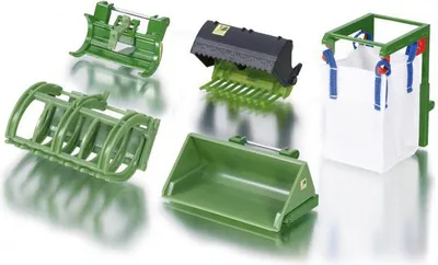 Set lodra aksesorë Siku Front, të gjelbër - 1