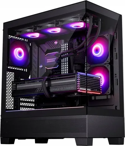 Kasë Phanteks XT View D-RGB, e zezë, Midi Tower - 2