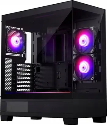 Kasë Phanteks XT View D-RGB, e zezë, Midi Tower
