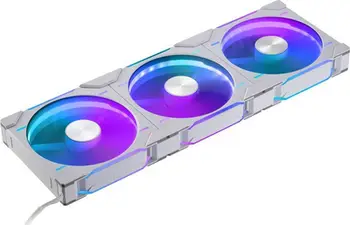 Ventilatorë PC Phanteks D30 140mm, D RGB Reverse, set 3 copë, të bardhë