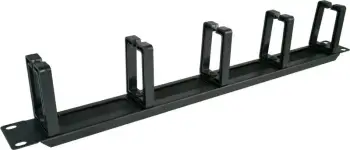 Organizues kabllosh ALANTEC PK048 për rack 1U 19", 5 mbajtëse, i zi