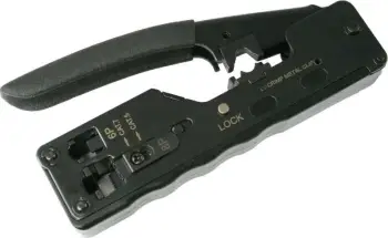 Vegël krimpimi Alantec Crimping Tool, 8P 6P 4P, për konektorë RJ45 RJ12 RJ11 Pass Through, e zezë