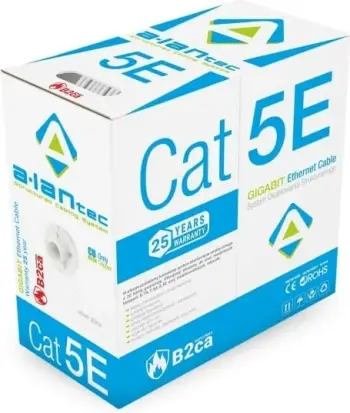Kabllo rrjeti Alantec KIU5LSOH305B, U UTP Cat 5e, LSOH B2ca, 305m, portokalli