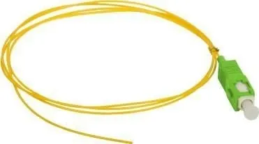 Pigtail fibër optike Alantec FOI SCA 9SM 2 G657A, SM 9/125, SC/APC, 2m, i verdhë - 1