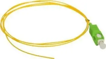 Pigtail fibër optike Alantec FOI SCA 9SM 2 G657A, SM 9/125, SC/APC, 2m, i verdhë