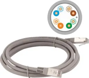 Kabllo rrjeti Alantec Patch Cord KKS6SZA7.0, F/UTP Cat 6, 7m, gri