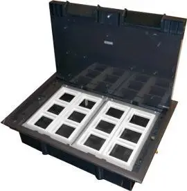 Kuti dyshemeje Alantec PP003, 12 module 45x45, thellësi e rregullueshme, gri