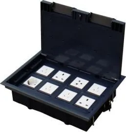 Kuti dyshemeje Alantec PP007, 8 module, thellësi e rregullueshme, gri - 1