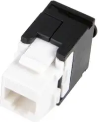 Keystone jack Alantec MKB-U6-1, UTP Cat.6 RJ45, tool-free, i bardhë