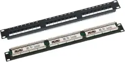 Patch panel Q-LANTEC PK-U6-1, e zezë