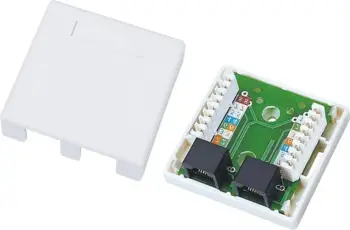 Konektor kabllor Alantec GN002, 2xRJ45, Bardhë
