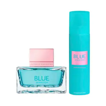 Set për femra Antonio Banderas Blue Seduction, Eau de Toilette 80ml + Deo 150ml