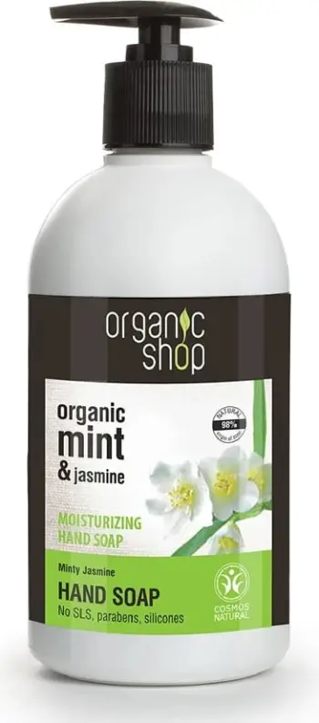 Sapun i lëngshëm për duar Organic Shop Minty Jasmine, 500 ml